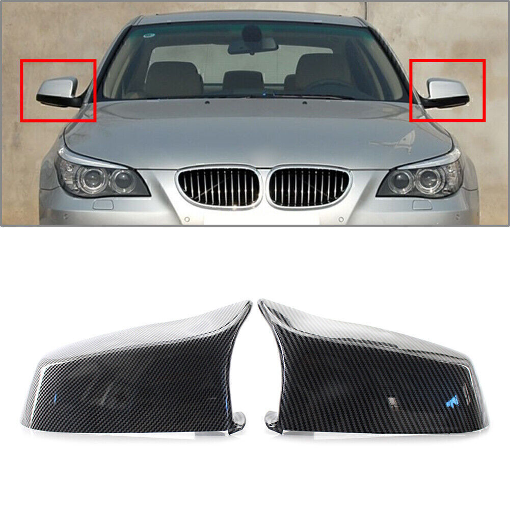 Spiegelkappe Seitenfl¨¹gel Kohlefaser F¨¹r for BMW 5 Series F10 E60 F01 F02 E63