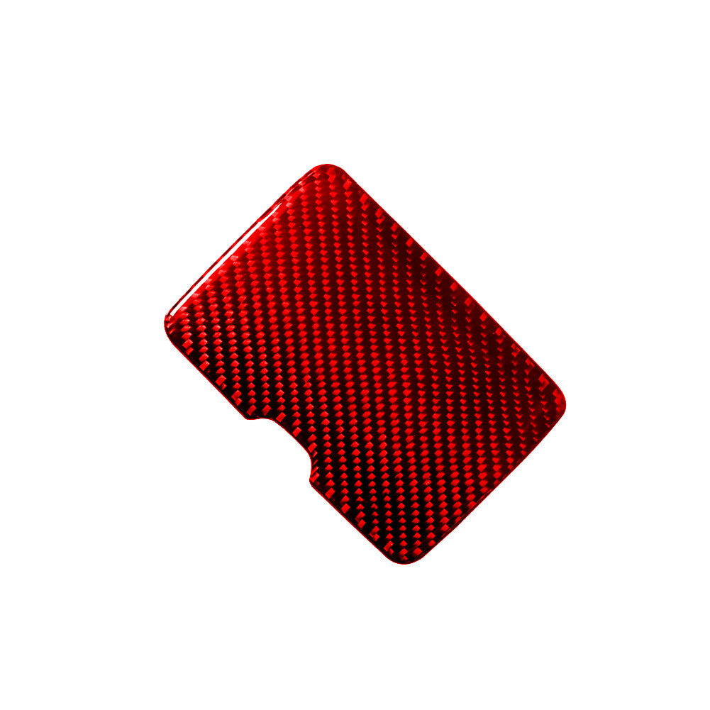Red Carbon Fiber Driver Side Fuse Box Trim for Mitsubishi Outlander 2014-2016
