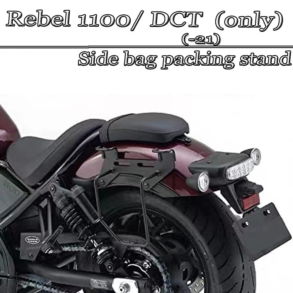 FOR REBEL 1100 CMX1100 Side Bag Mounting Bracket Vintage Side Bag PU Travel Bag