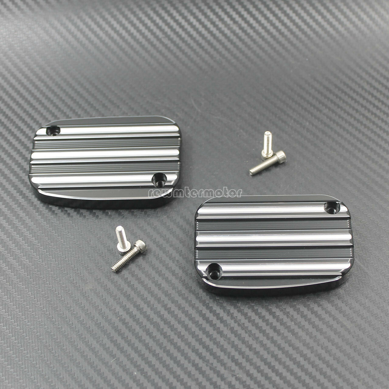 One Pair Brake Master Front Cylinder Cover Fit for Harley FLHT FLTR CVO VRSCD