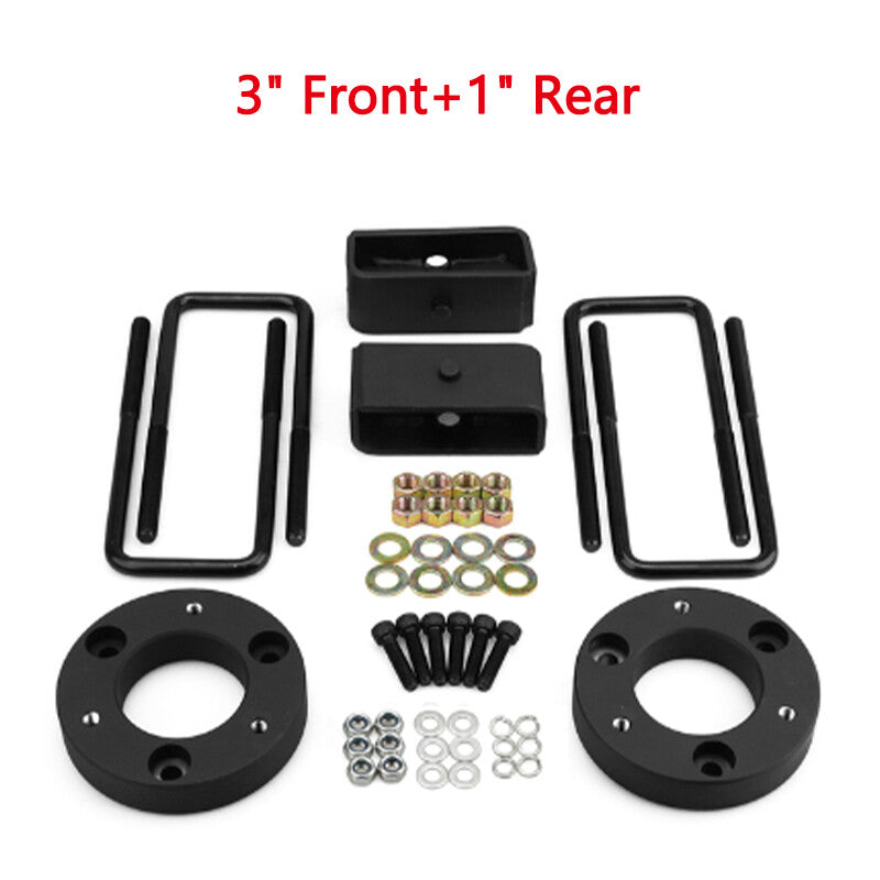 3-inch front  1-inch rear leveling lift block kit for 2007-2019 for Chevrolet Silverado for Sierra for GMC
