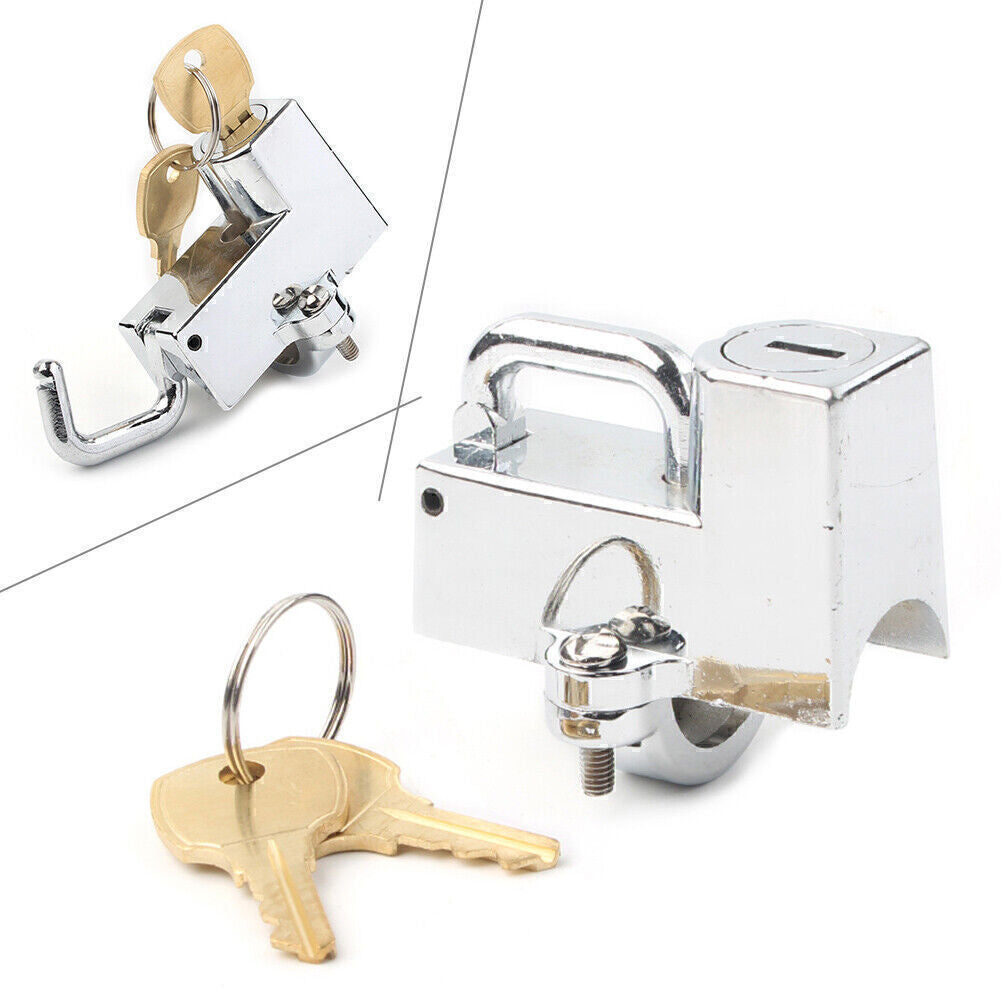 Motorcycle Anti-theft Helmet Lock Security For 7/8'' 22mm Handlebar Universal