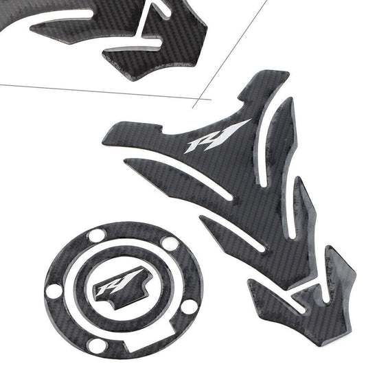 Tankpad 3D Tankschutz Aufkleber Protektor Wei? F¨¹r for Yamaha YZF1000 YZF-R1 R1M76