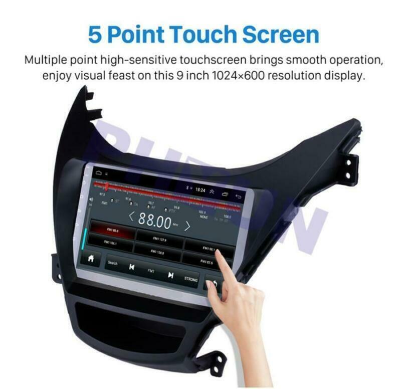 for Hyundai for Elantra 2011-2013 9 Android Stereo Radio MP5 GPS Navigation 1+16GB