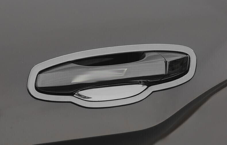 Exterior Outside Door Bowl for Volkswagen Atlas 18-2023 Steel Cover Trim Black
