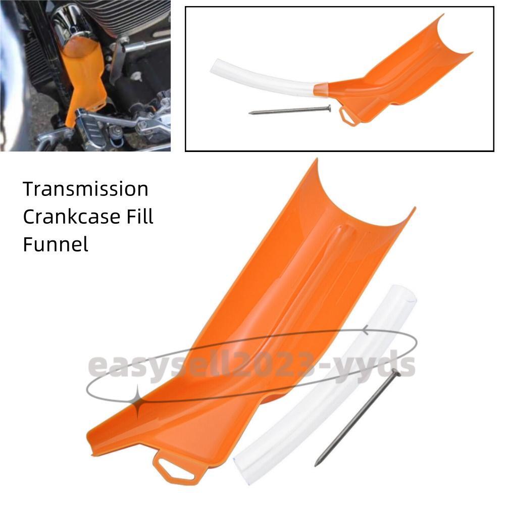 Transmission Crankcase Fill Funnel Fit for Harley Touring Dyna Softail 99-17