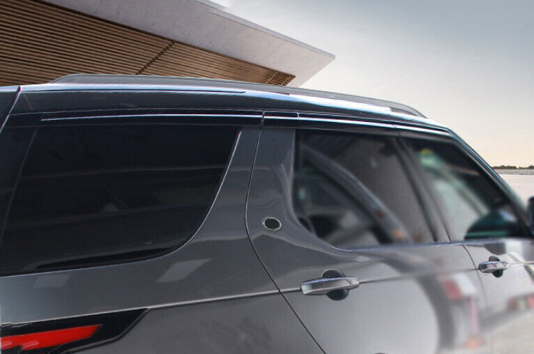 for Range Rover Evoque 2012-2019 6P Black Side Window Visor Vent Deflector Trim