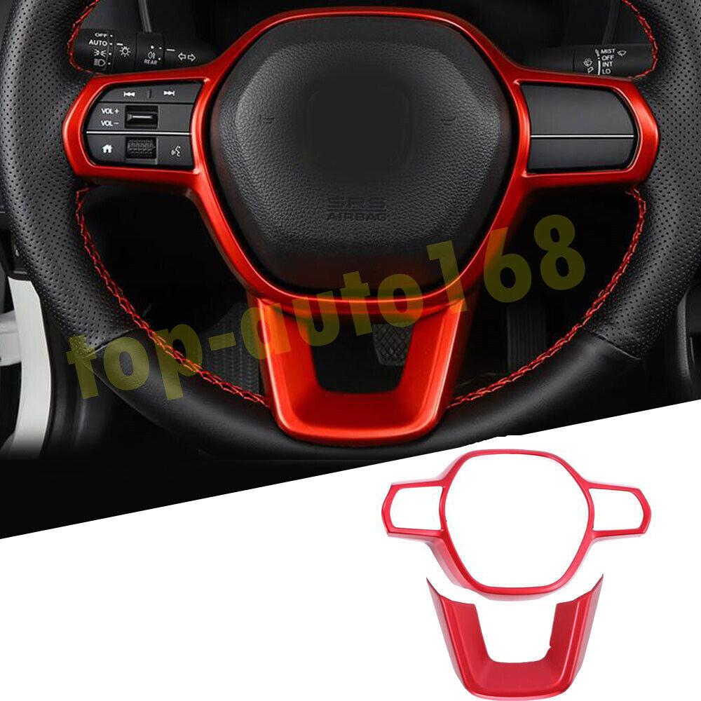 22Pcs for Honda for Civic 2022-2023 Sedan Red ABS Full Interior Decoration Trim Kit