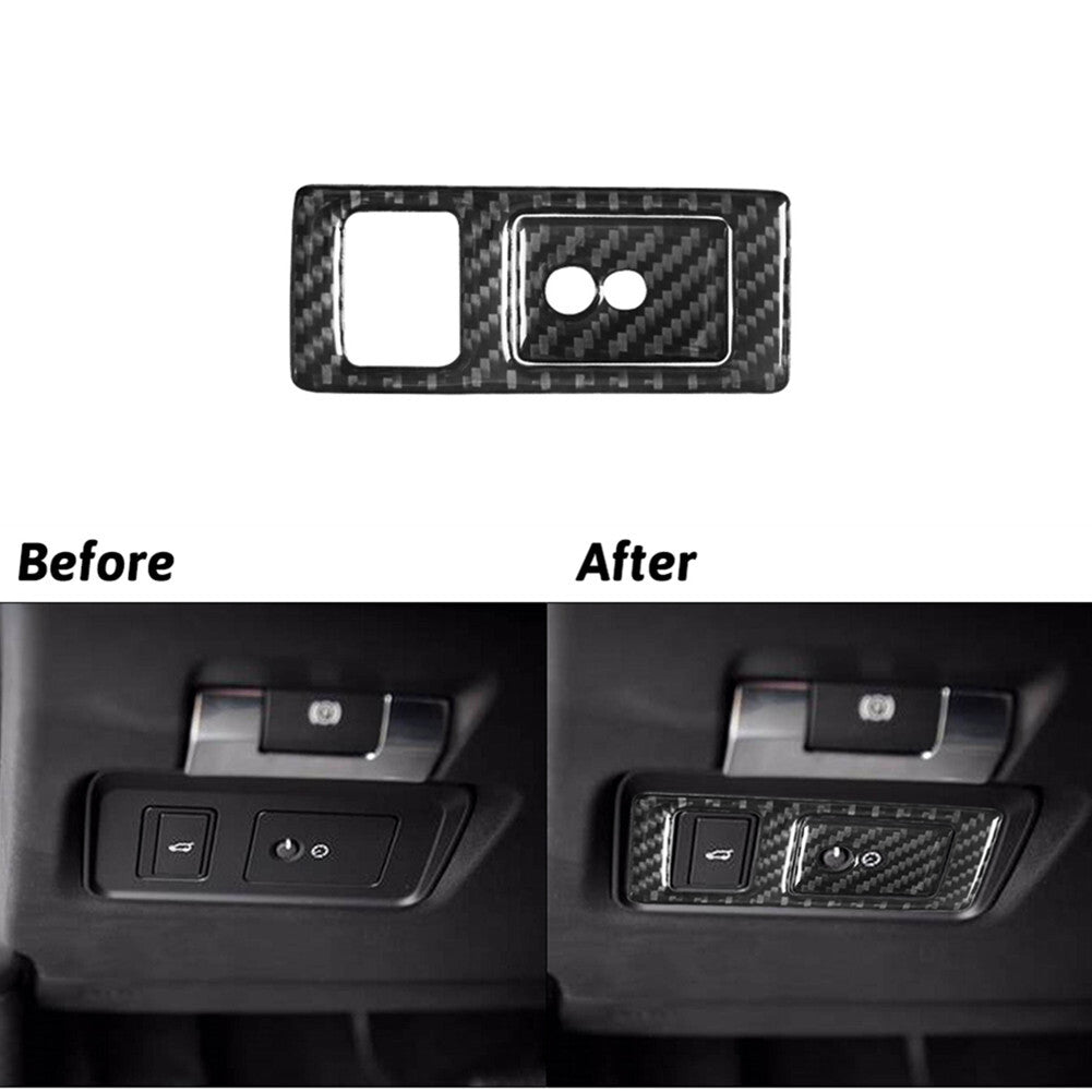 Carbon Fiber Headlight Switch Panel Trim for Land Rover Discovery Sport 15-19