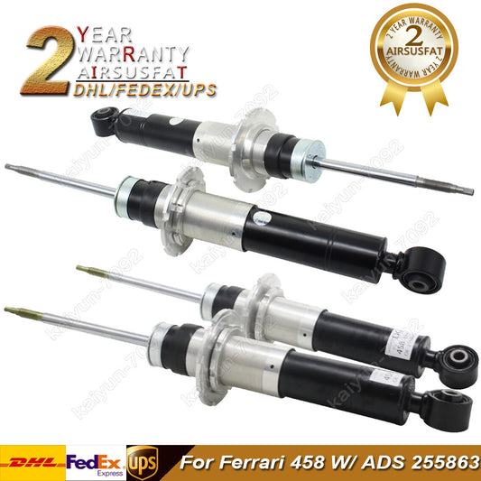 4pcs Front Rear Air Suspension Shock Absorber Strut W/ADS for Ferrari 458 255863