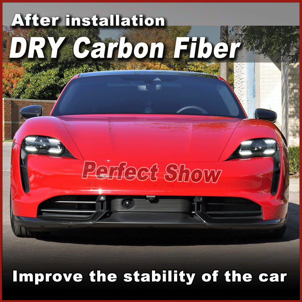 for Porsche Taycan 9J1 992 Turbo S 2019-24 Dry Carbon Side Mirror Cover Caps RHD