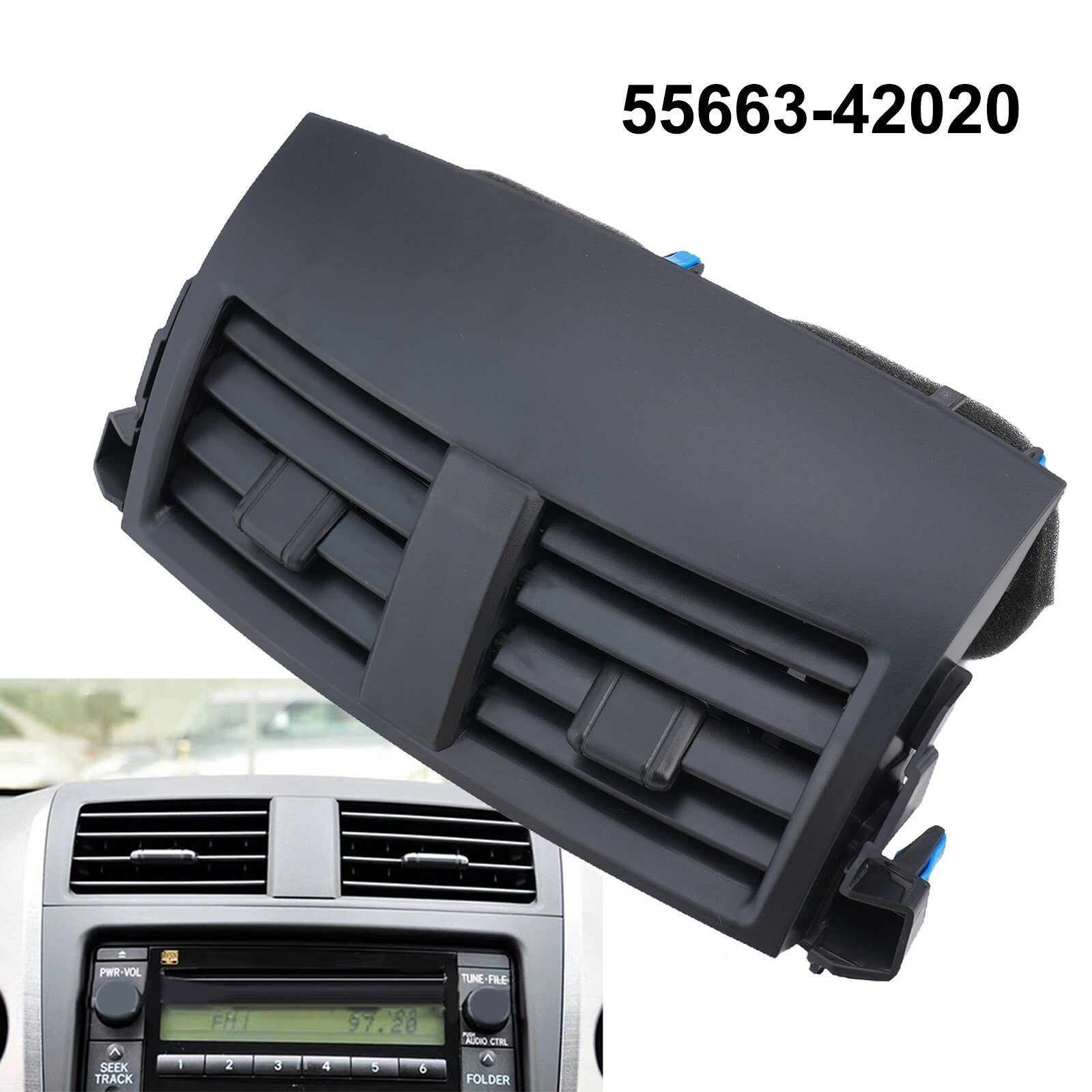 Replace Center AC Air Dash Vents Panel for Toyota For RAV4 2006-2012 55663-42020