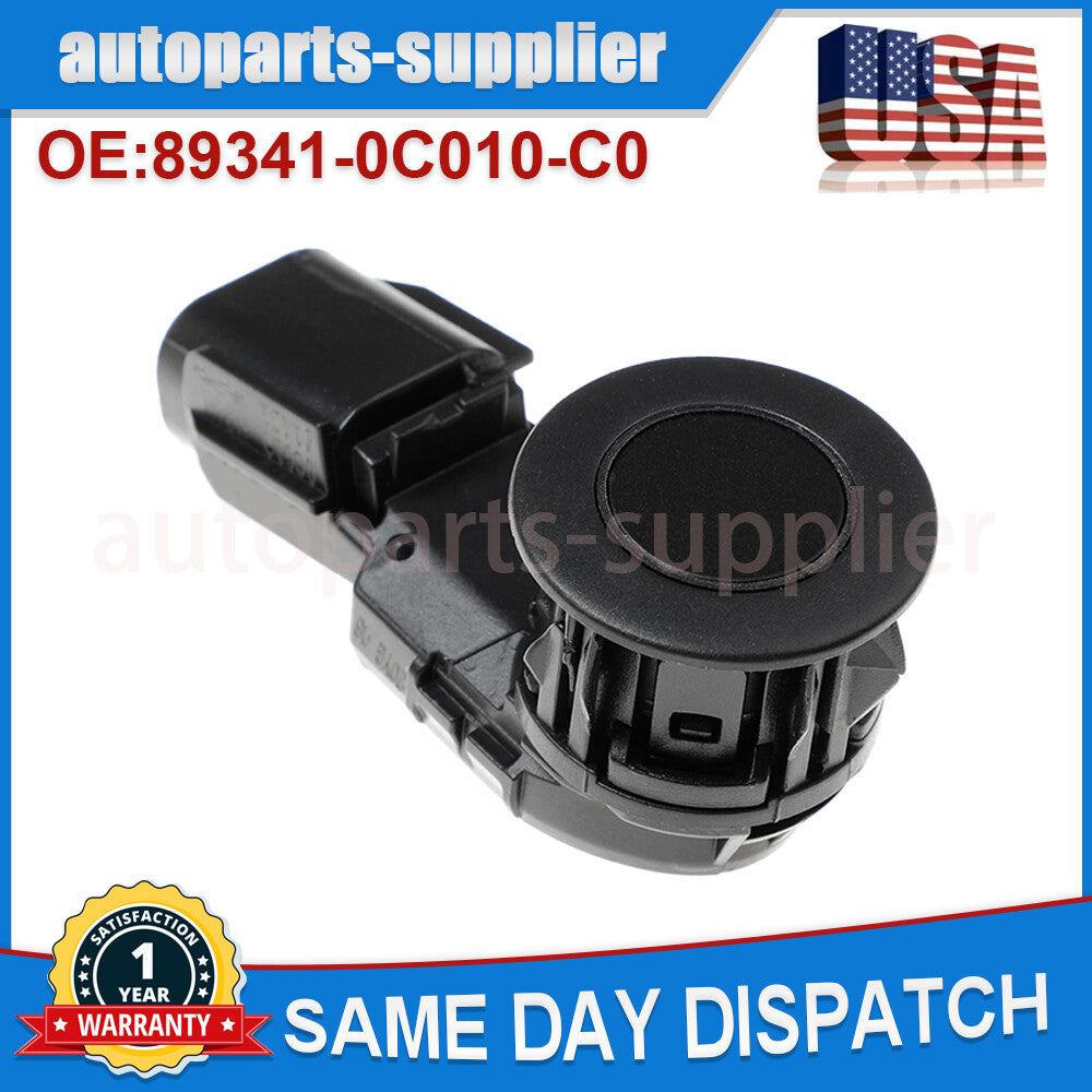 4-Piece Bumper Parking Sensor Kit, Black, 88341-0C010, for Toyota Tacoma RAV4 Tundra 14-18