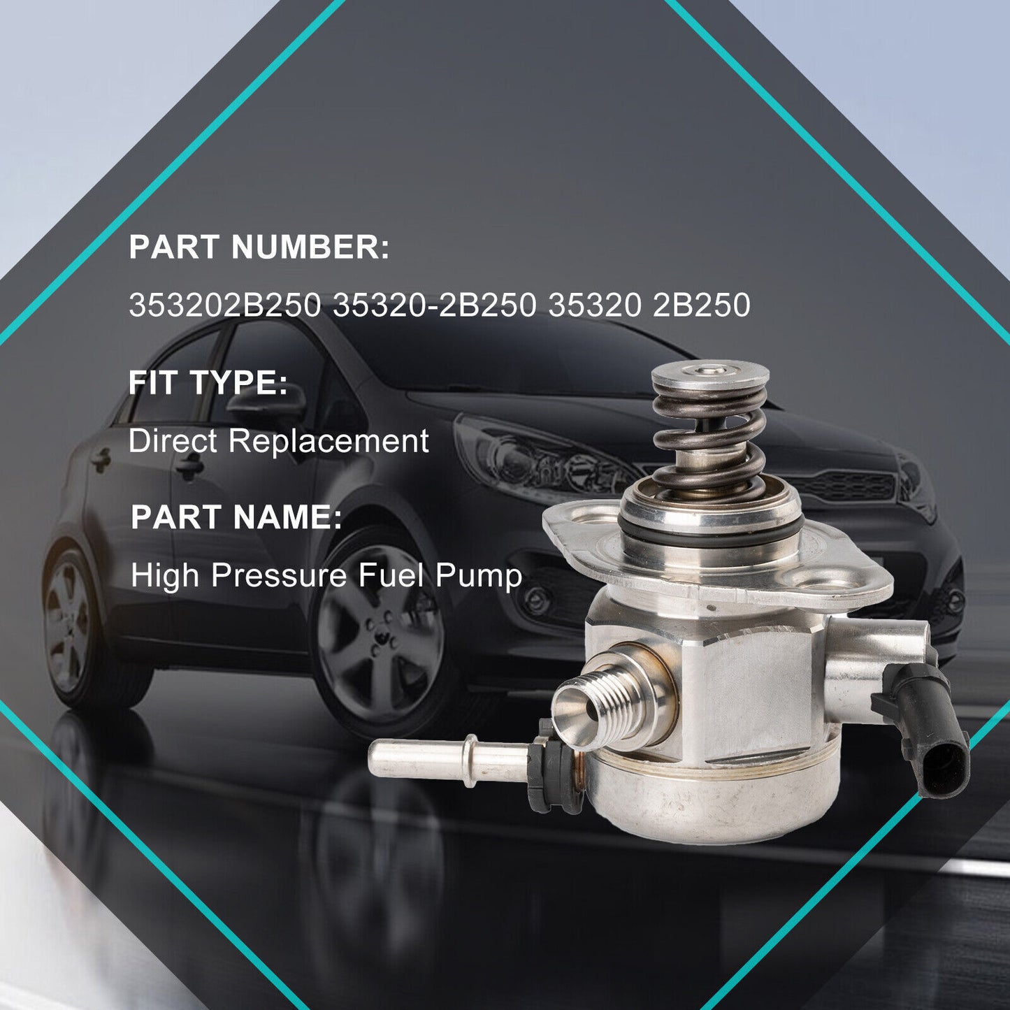 High Pressure Fuel Pump For 2018-2019 for Hyundai Accent for Kia Rio 1.6L 35320-2B250