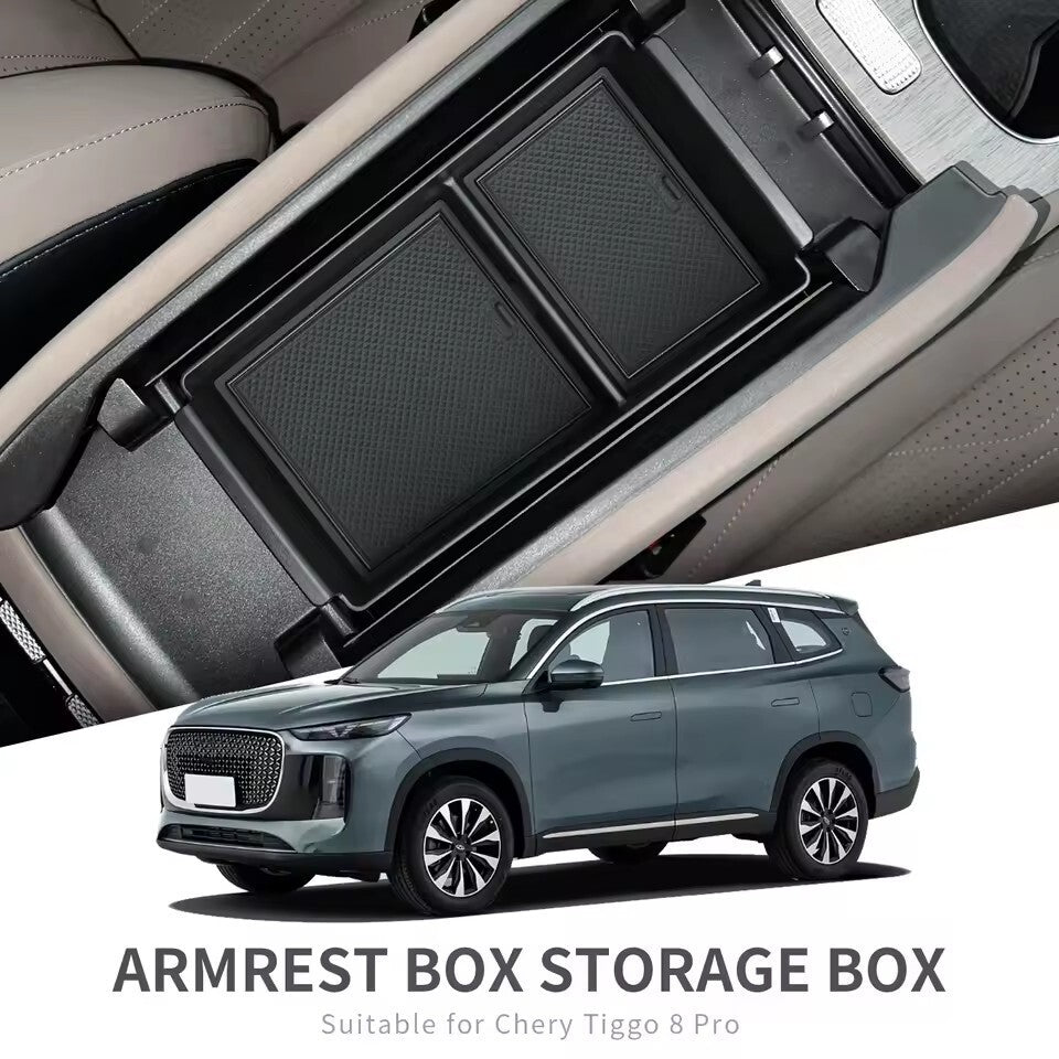 for Chery Tiggo 8 Pro 2024 2025 Center Console Armrest Storage Box Tray
