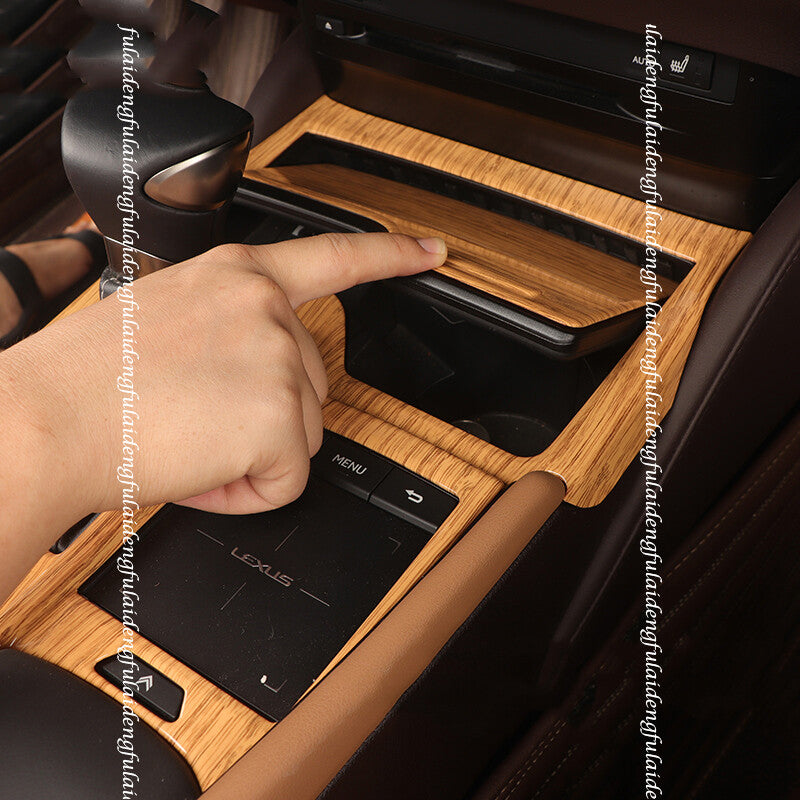 for Lexus ES350/300H/250 2019-2022 Wood grain Car Gear Shift Panel Trim Cover