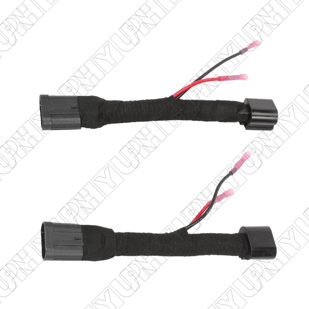 2Pcs Headlight Conversion Adapter Harness for Chevrolet Camaro 2010-2013 6th Gen
