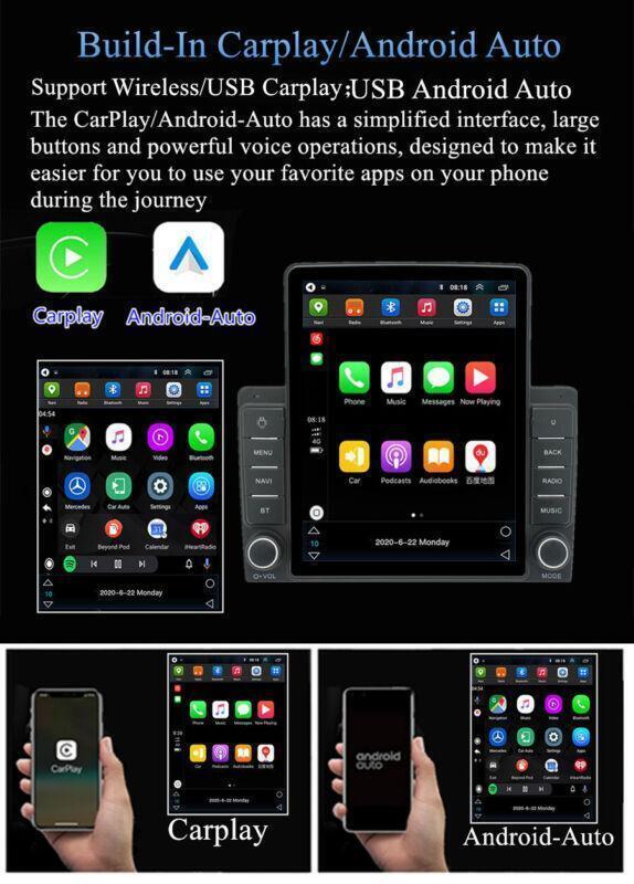 9.5 Android 10 Wireless Carplay 4+64GB Car Stereo Radio GPS RDS for GMC for BUICK