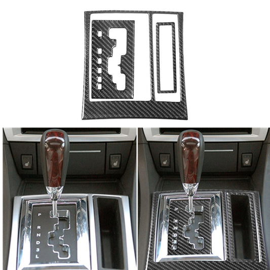 3Pcs Carbon Fiber Gear Shift Panel Cover Trim TypeB Sticker for Chrysler 300 B