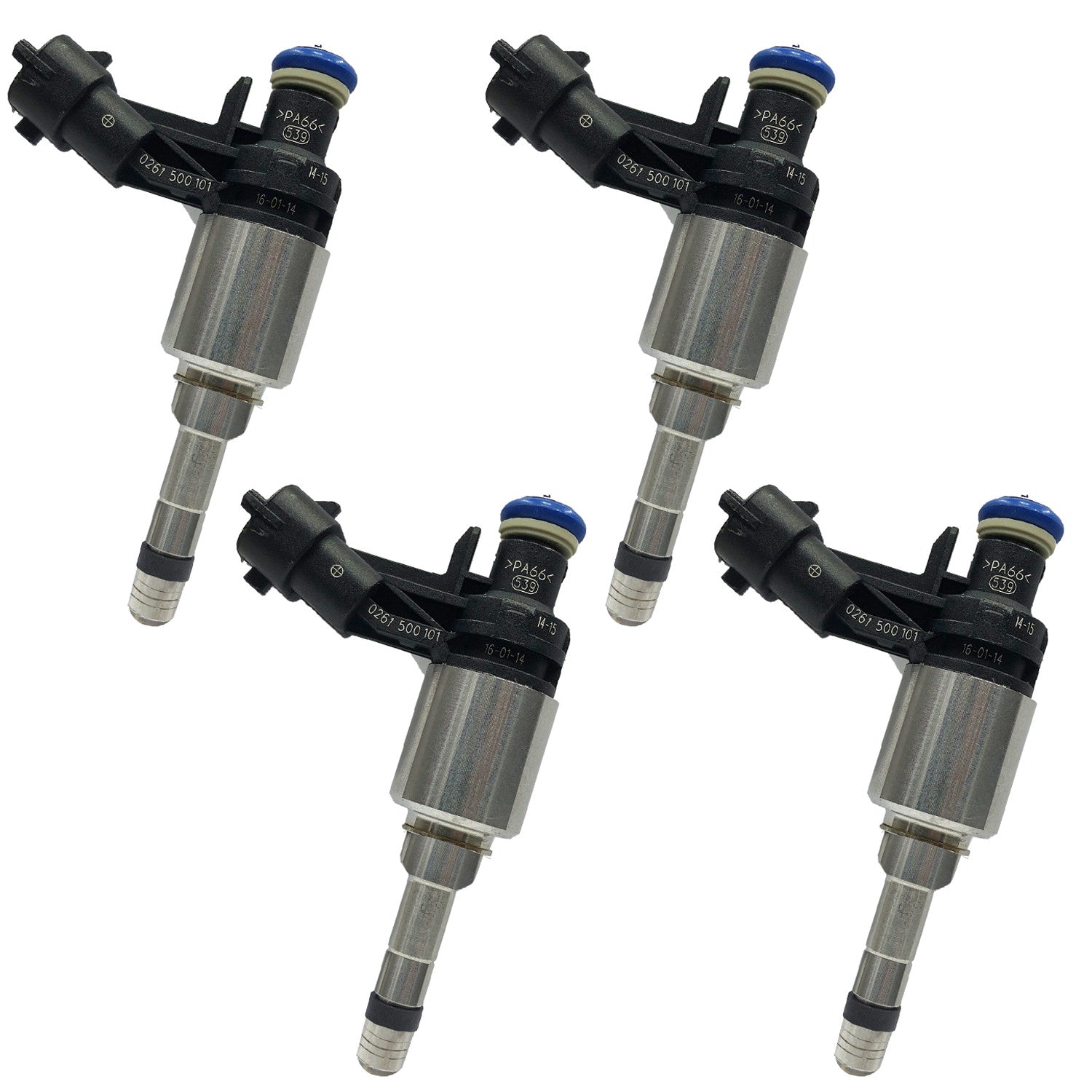 Set of 4 Fuel injectors 0261500101 FJ1146 Fits 2012-2017 for Hyundai for Veloster 1.6L