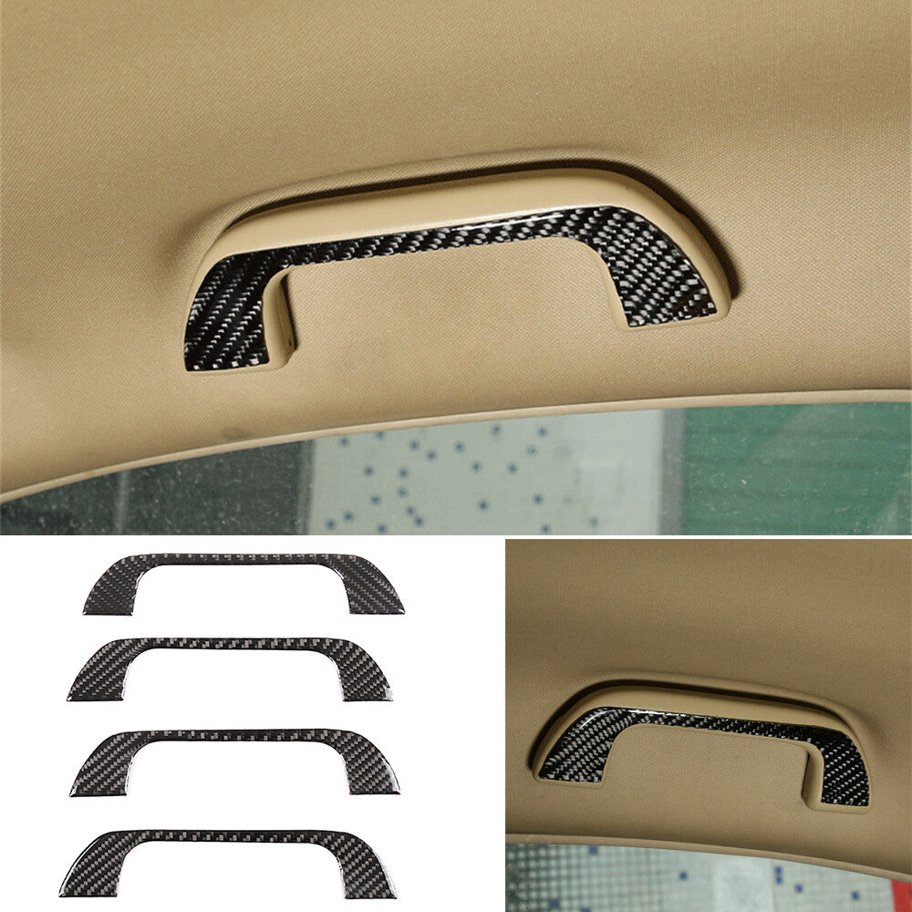 4¡ÁCarbon Fiber Interior Roof Grab Handle Panel Trim for Honda CR-V CRV 2007-2011