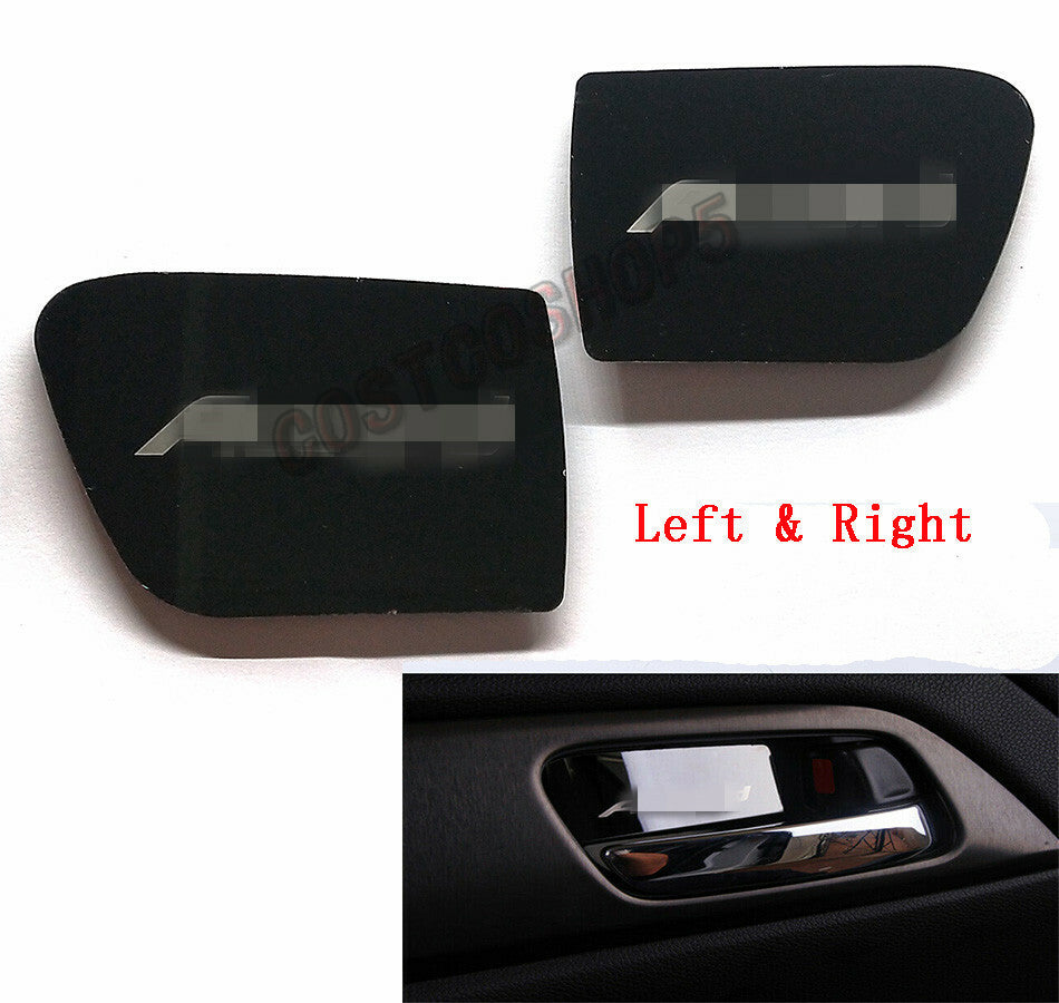 A SET Black Titanium Steel Inner Door Bowl Cover Trim for Honda Accord 14-17