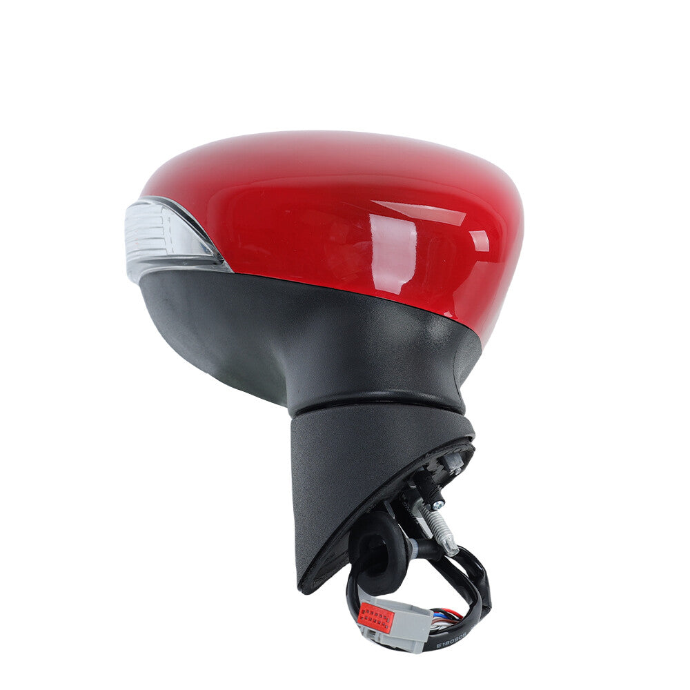 F¨¹r for Ford Fiesta MK7 13-17 Rechts Rot Au?enspiegel Manuell Beheizbar Spiegelglas