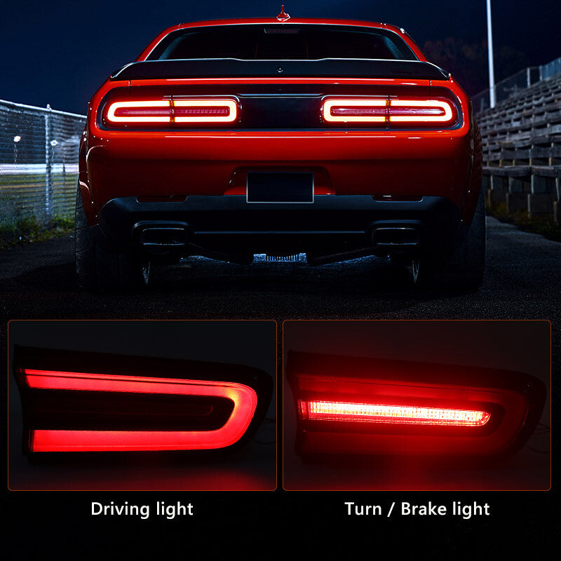 For 2015-2023 for Dodge for Challenger Rear Outer LED Tail Lights Lamp Passenger Right