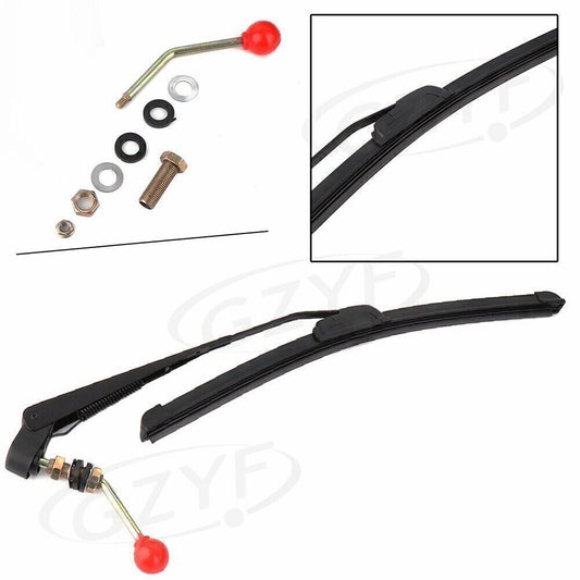 Universal UTV Handbetrieb Windschutzscheibe Wischer Gummi Klinge Ersatz