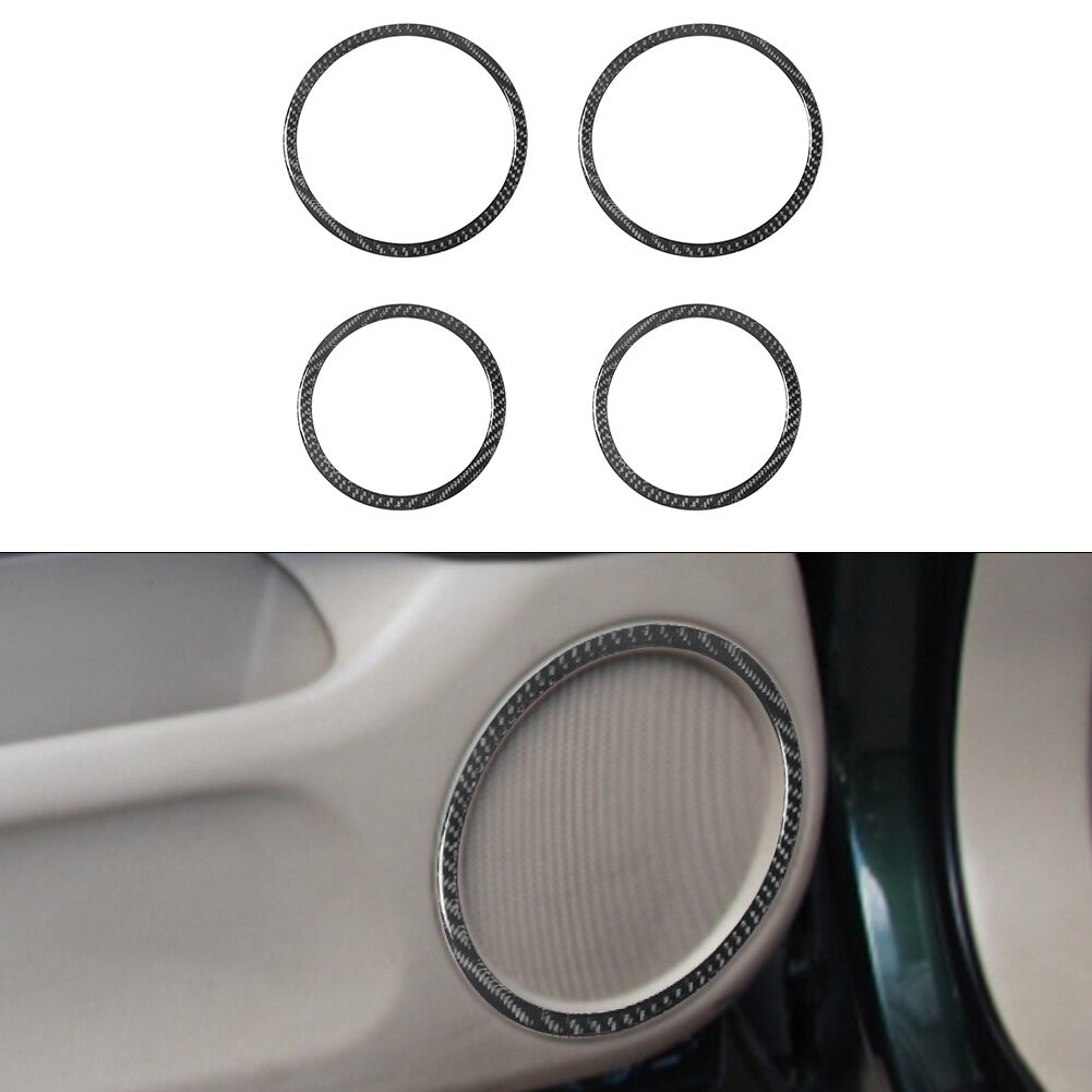 4Pcs Carbon Fiber Interior Door Speaker Cover Trim for Lexus RX300 1998-2003