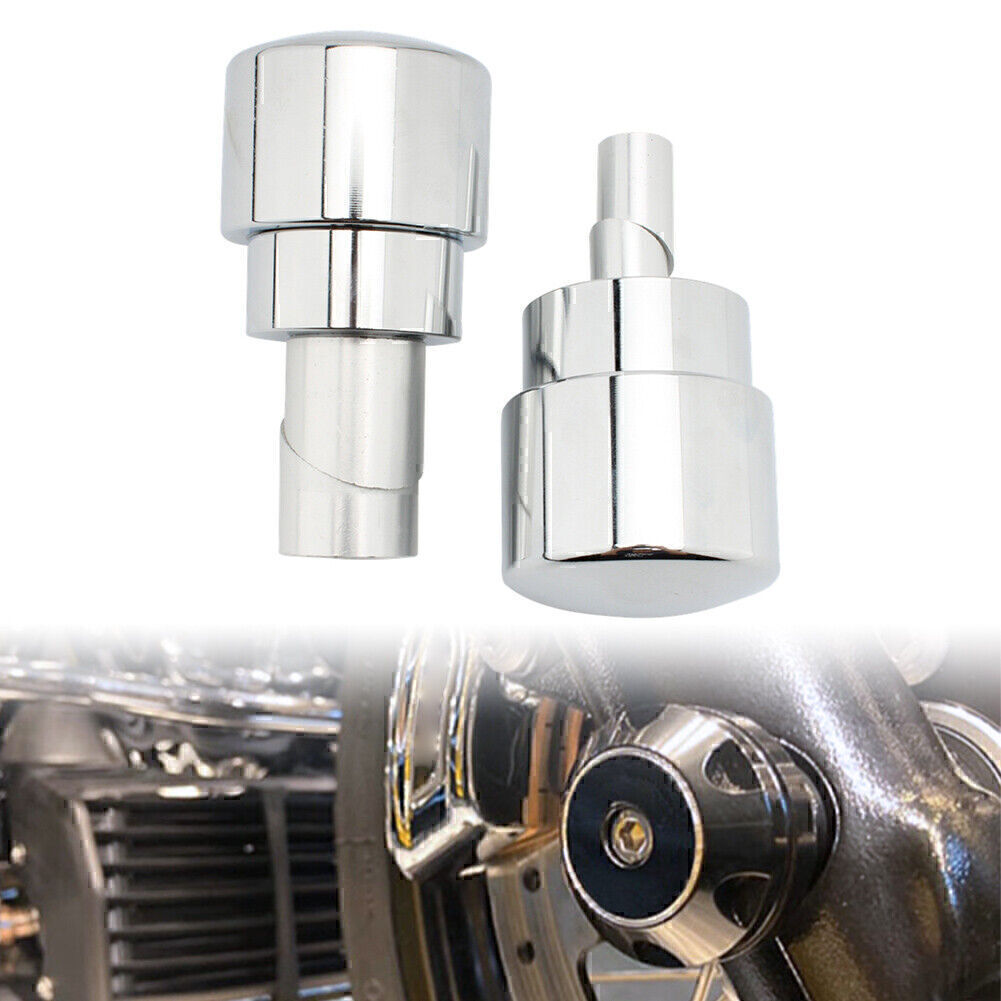 Pair Motorcycle Silver Aluminum Alloy Front Axle Nut Covers for BMW R18