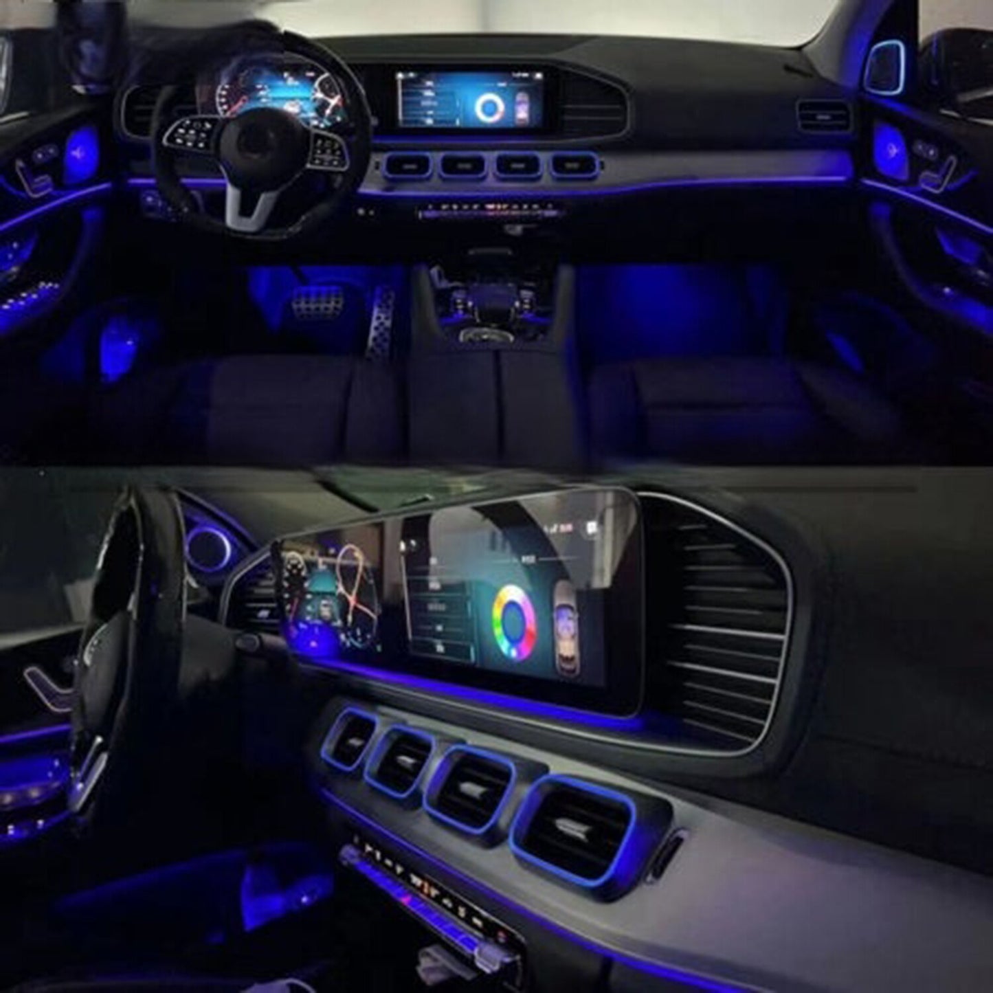 LED vent ambient lighting suitable for Mercedes-Benz GLE GLS W167 2023 GLE350 GLE450