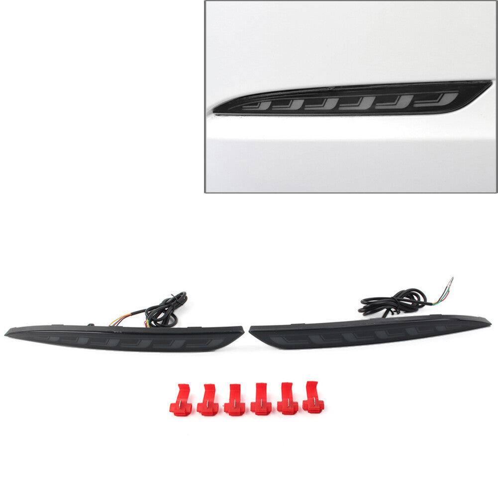 Rear Fog Lamp Brake Light Dynamic Turn Signal Reflector for Tesla Model 3 17-22