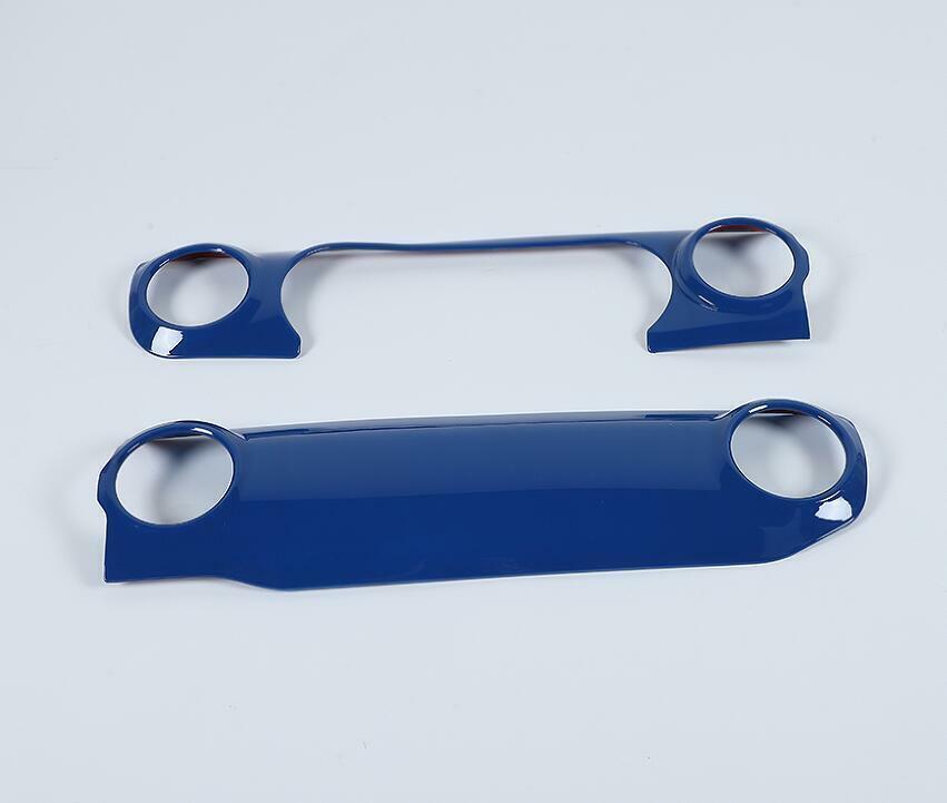 for Jeep for Wrangler JL/JT 2018-2021 ABS BLue Central control dashboard Trim 3PCS