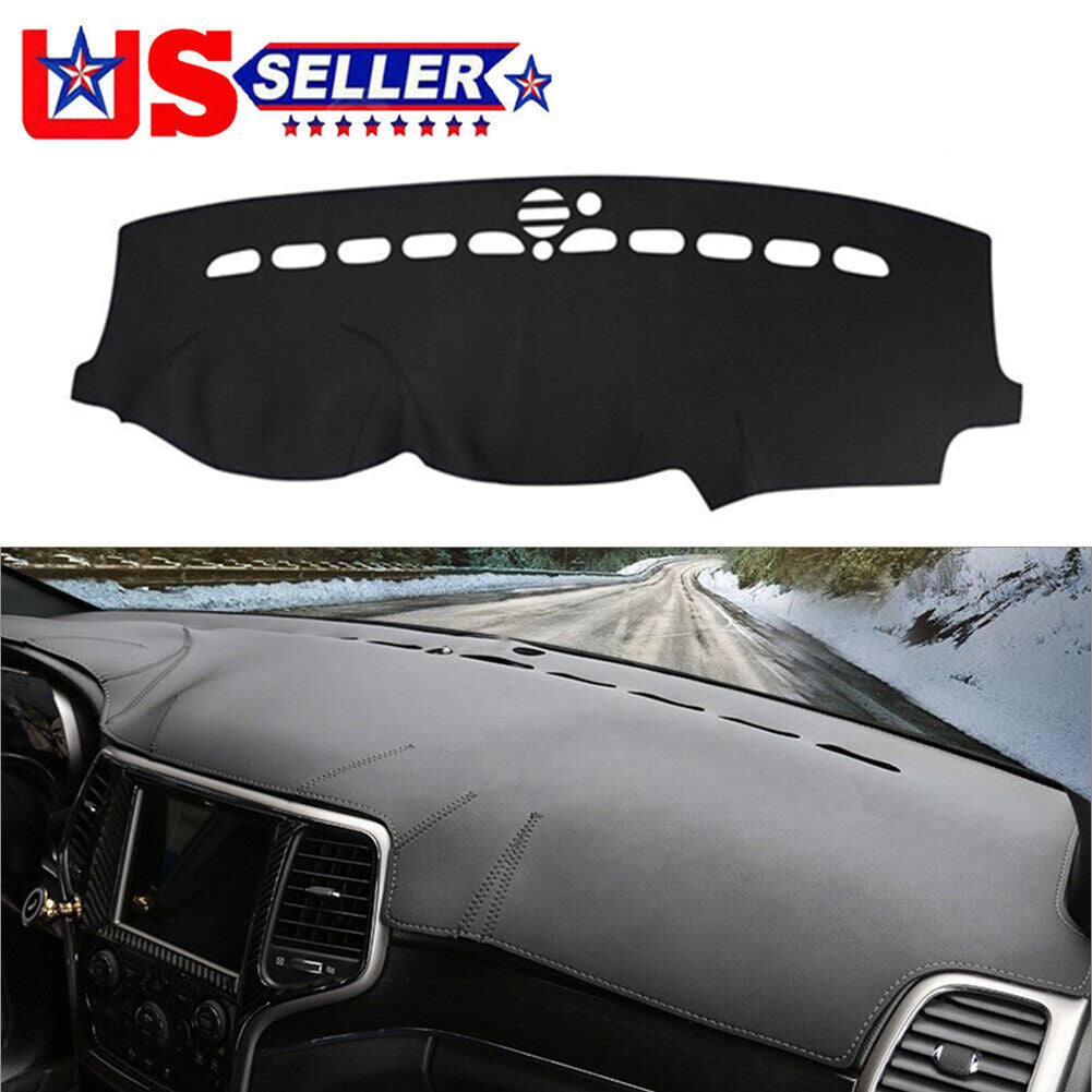 Car Dashboard Leather Dashmat Cover Dash Mat for Jeep Grand Cherokee 2011-2017