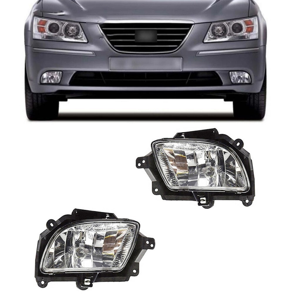 2 Pcs for Hyundai Sonata NF Ser 2 2008-2010 Front Bumper Fog Light Driving Light