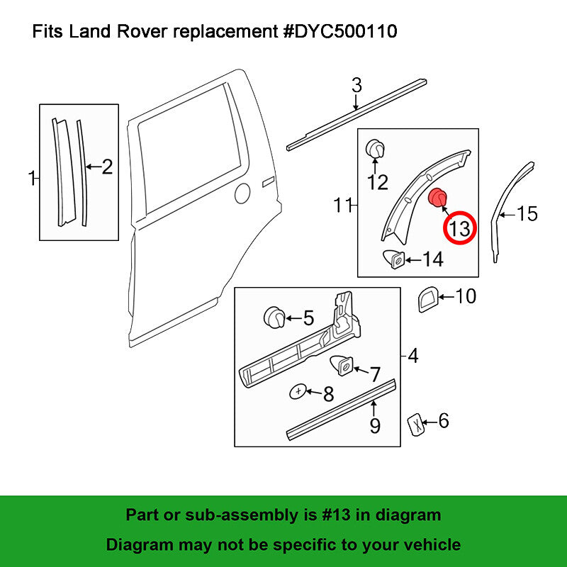 20 anti-collision mudguard splash protection clamps and grommets 30698669 for Volvo C30