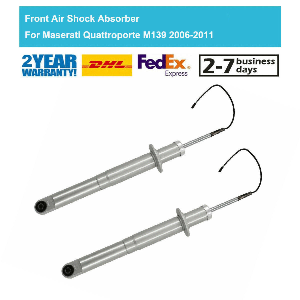 2x Front Shock Absorbers for Maserati Quattroporte M139 Sport Skyhook 2006-2013