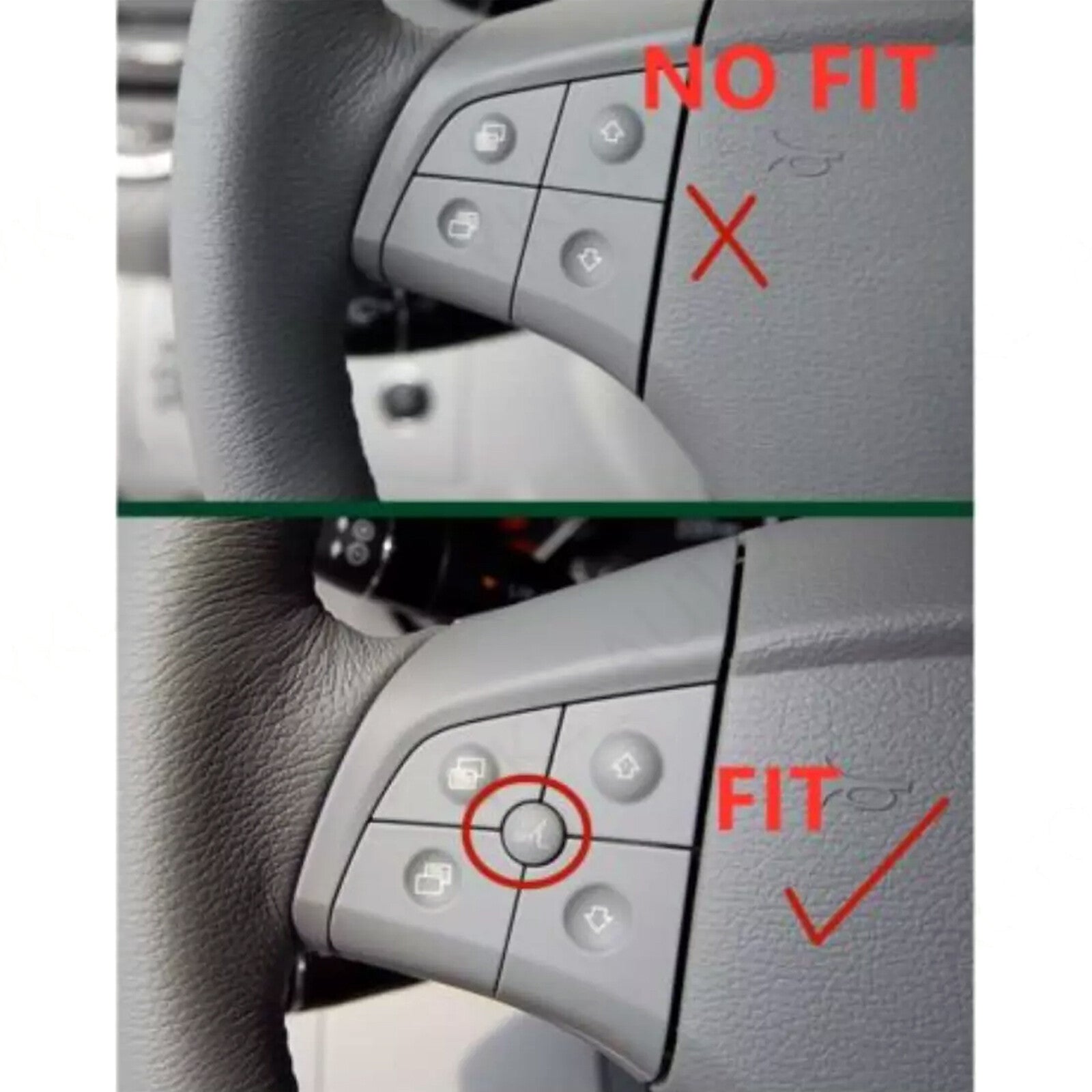 5 Buttons Steering Wheel Control Switch Black for Benz W164 ML GL CLass 2006-09