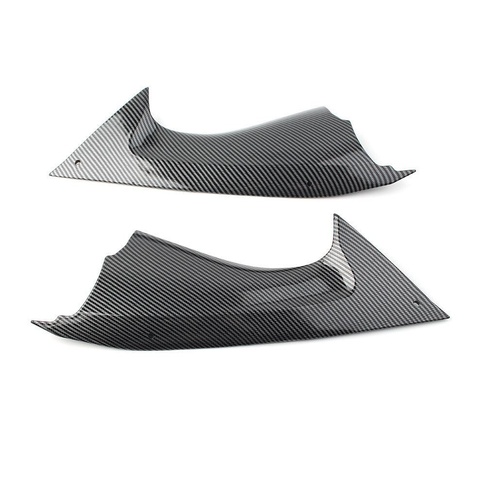 for Yamaha YZF-R6 08-16 Carbon Fiber Look Front Dash Air Tube Trim Cover Fairing