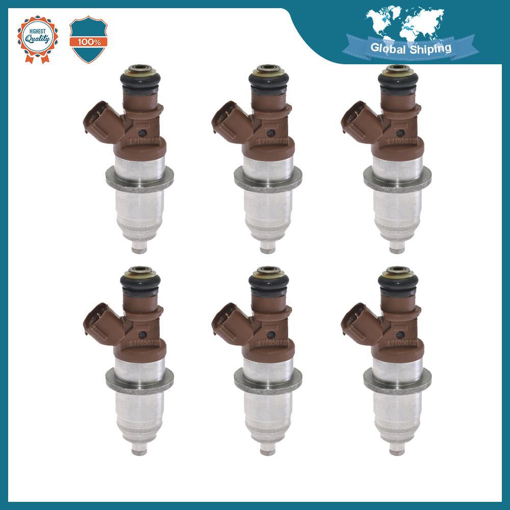 6PCS Fuel Injectors E7T25071 68F-13761-00-00 for Yamaha Outboard HPDI 150-200 HP