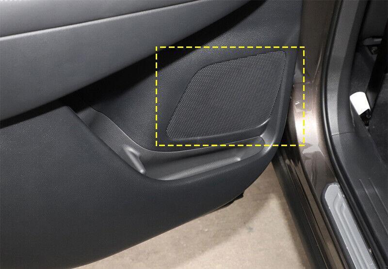 for Nissan Murano 2015-2021 Silver Steel Car Inner Door Horn Frame Cover Trim 4