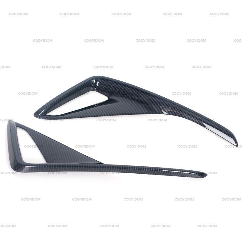 Rear fog light bumper lens trim made of carbon fiber for Toyota C-HR 2018-2022