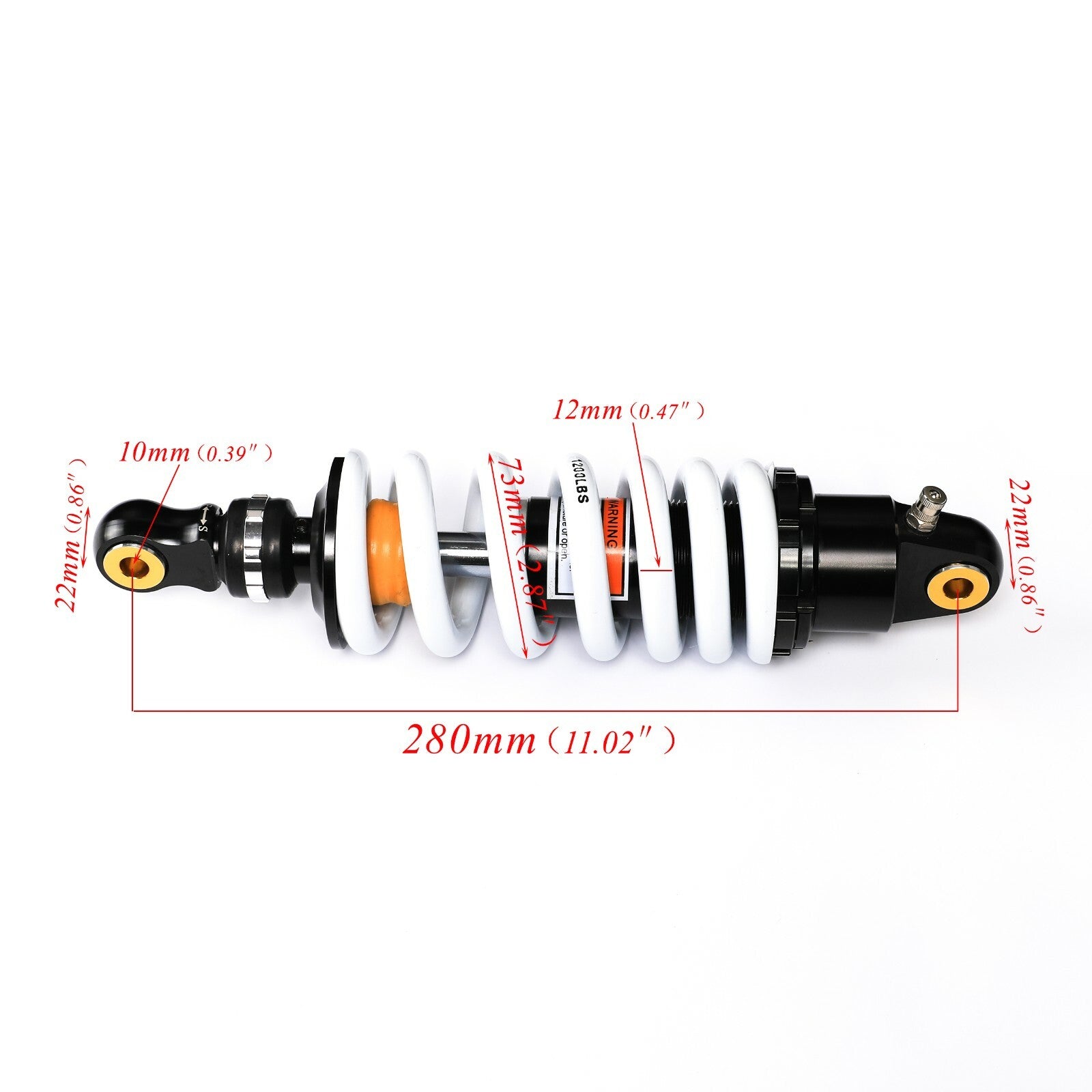 280mm Rear Back Shock Absorber Suspension PIT PRO TRAIL DIRT BIKE ATV KLX110 125