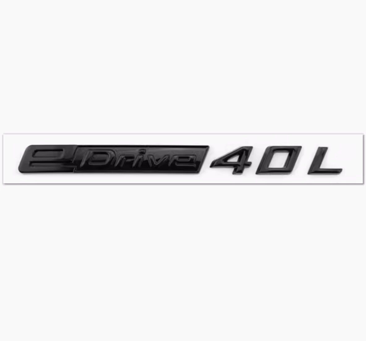 EDrive40L EDrive 40 L Letter EMBLEM BADGE STICKER Glossy Black for I3 I4 I5
