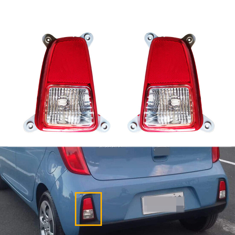 Left Right for KIA Picanto Morning 2015+ Rear Bumper Fog Lights Lamp
