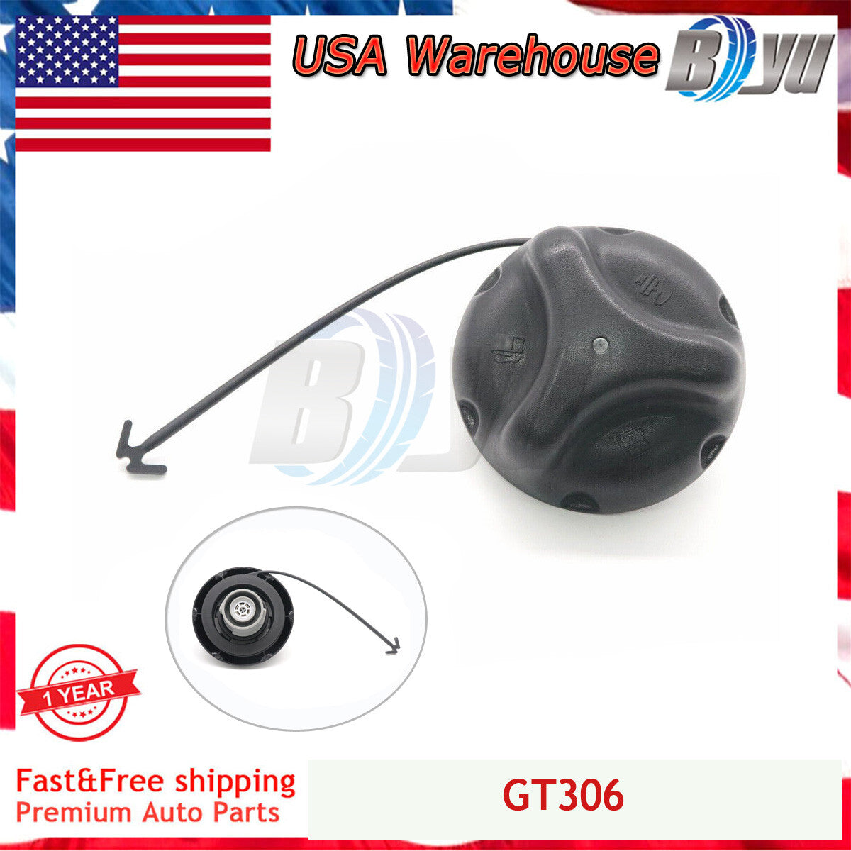 Gas Cap Fuel Filler Tank GT306 for HUMMER 04-07 H2 06-10 H3 09-10 H3T 25827646