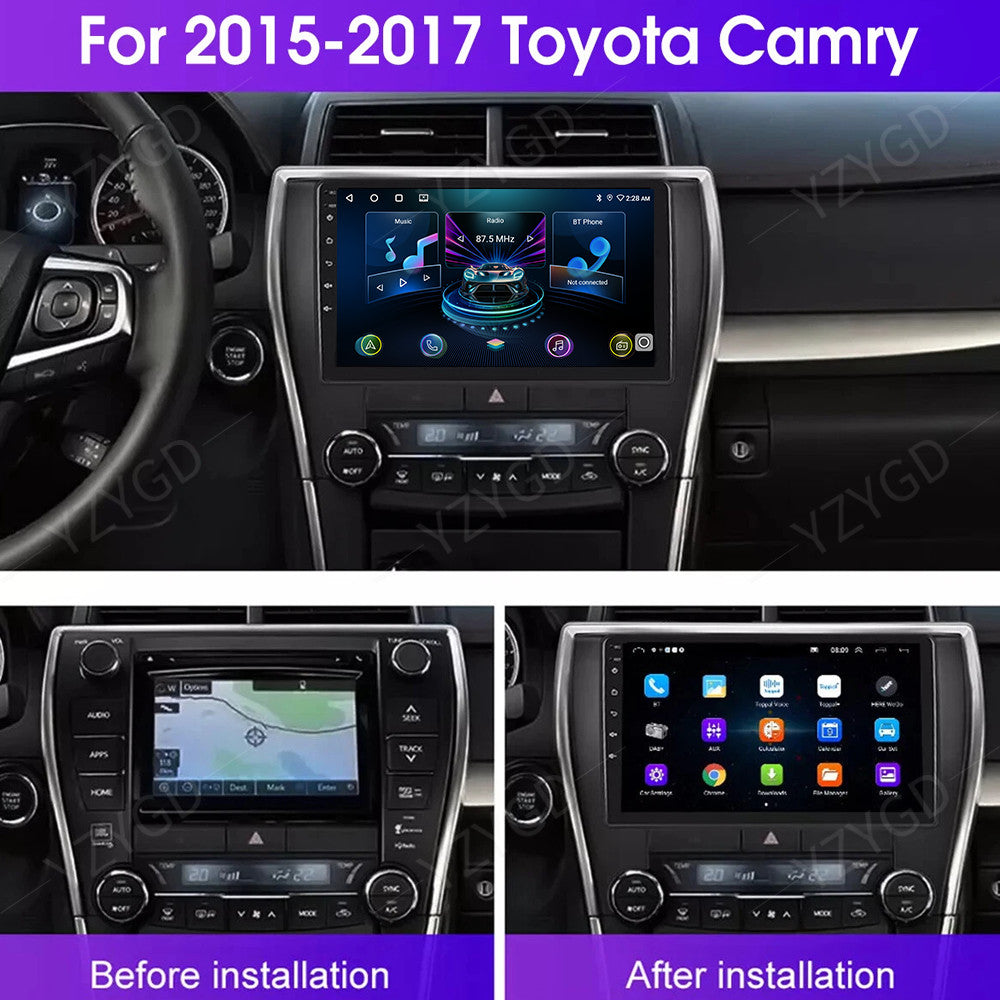 10 Android Auto Carplay for Toyota for Camry 2015-2017 Stereo Car Radio GPS Screen