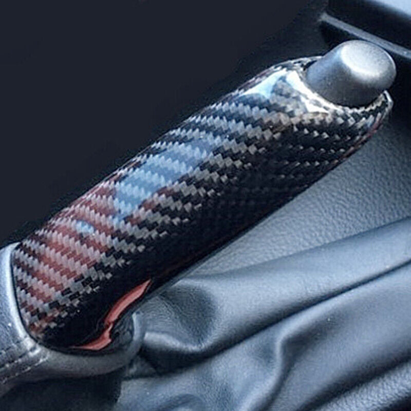 Carbon fiber style handbrake lever cover for BMW E46, E90, E92, F30, F20, F80