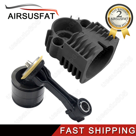 Air Suspension Compressor Cylinder Head W/ Piston Rod for Jeep for Panamera Touareg